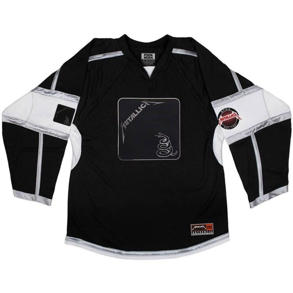Metallica 'Black Album' Deluxe Hockey Jersey (BLACK/GREY/WHITE)